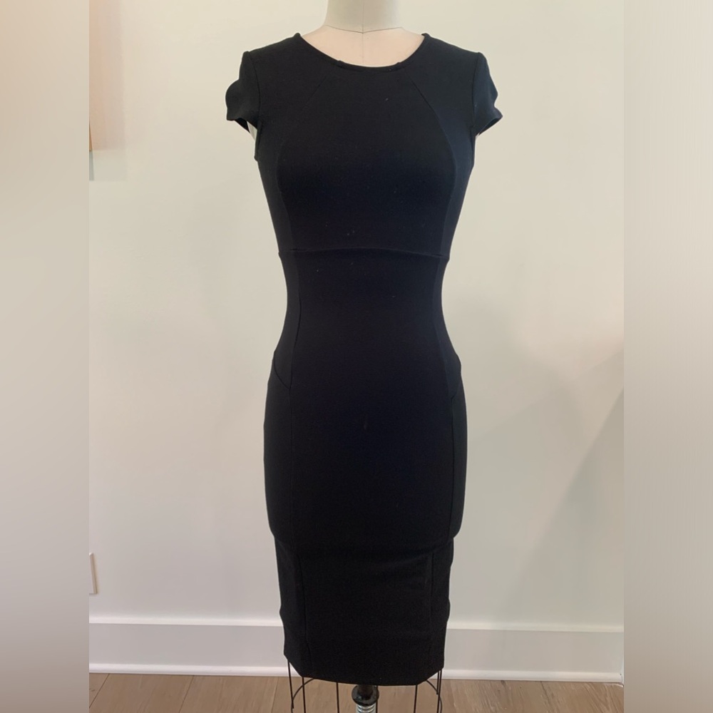 XS Black Felicity & Coco Sexy Back Zipper Dress